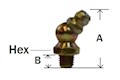 Grease Fitting Short 45 Deg Ball Check Diagram